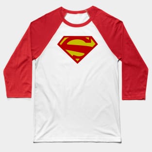 New 52 Superhero Shield V1 Baseball T-Shirt